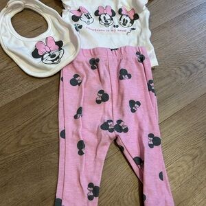 Disney Pink and White Kids Matching Set